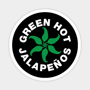 Green Hot Jalapeños Magnet